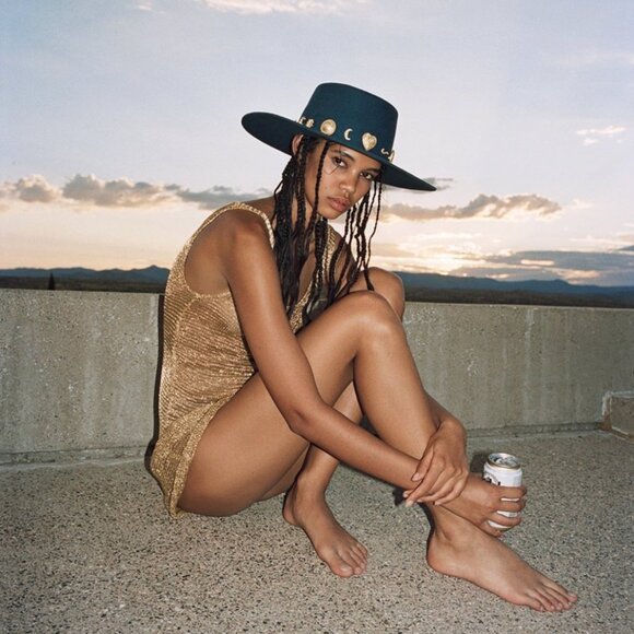 LACK OF COLOR The Cosmic Wool Boater Hat NWOT - Picture 3 of 13